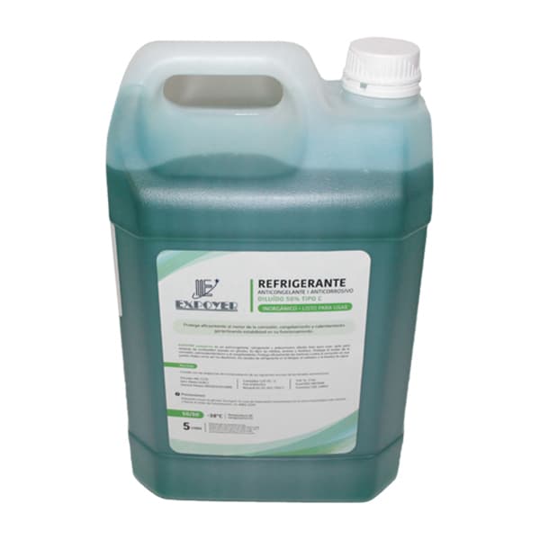 Liquido refrig inorganico t/orig verde 5l diluido