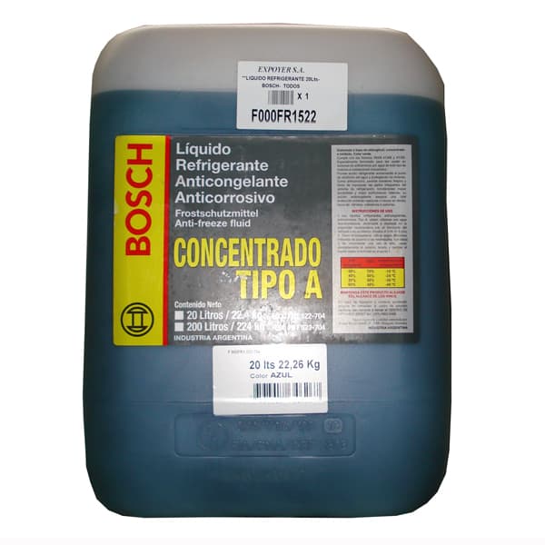 Liquido refrigerante bosch 20lts-- todos