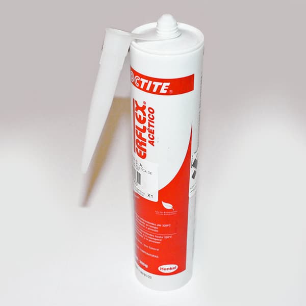 Silicona roja acetica de alta temp 300 gr