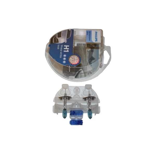 Kit lampara philips 12258wuv 12v h1/w5w