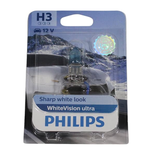 Lampara philips h3 whitevision ultra pk22s 12v 55w