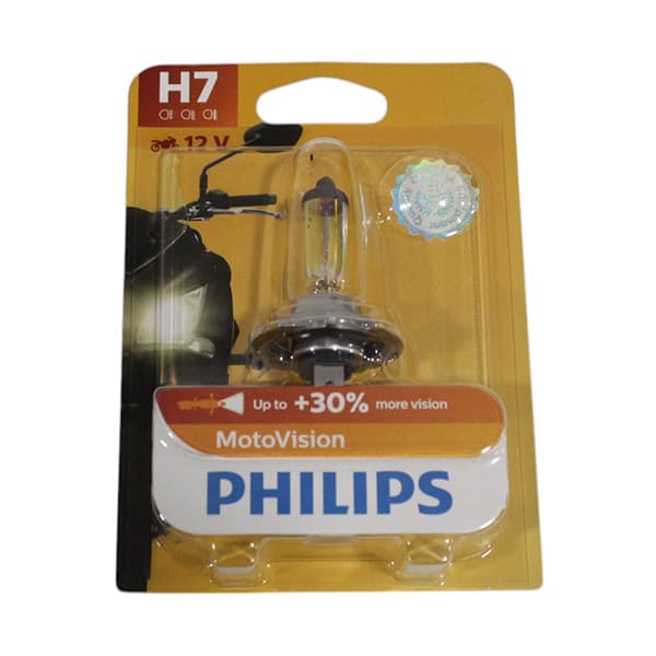 Lampara philips h7 motovision px26d 12v 55w