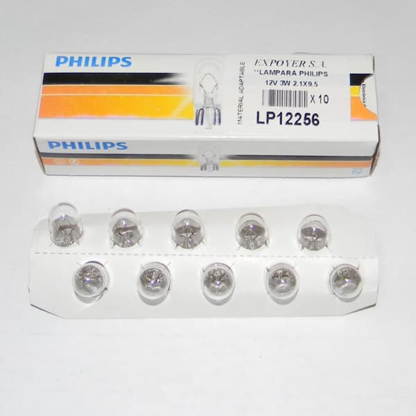 Lampara philips 12v 3w 2.1x9.5**