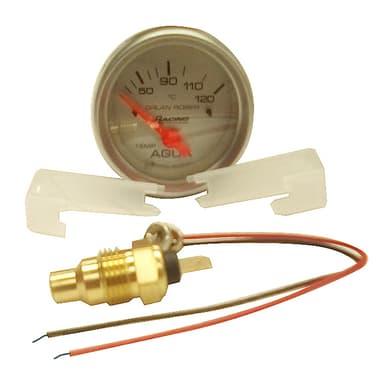 TEMP. AGUA ELECT 12V 120°C RACING PLATA