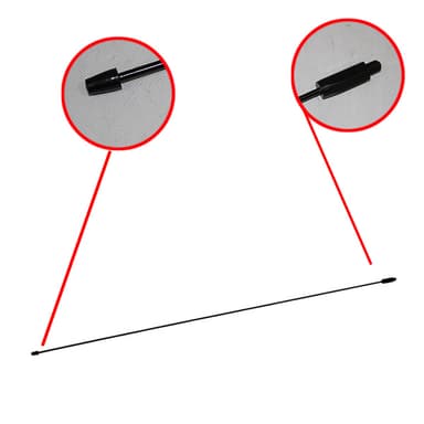 ANTENA TECHO (MASTIL) ACERO 2.5MM 70CM