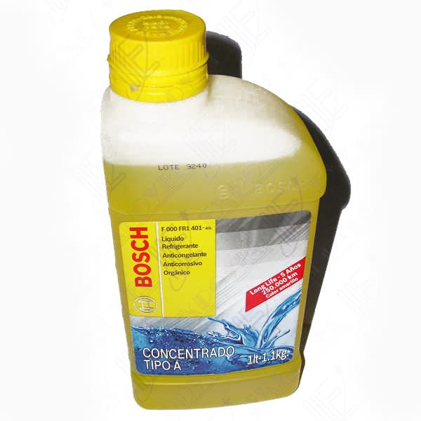 Liquido refrigerante bosch amarillo 1lt.organico