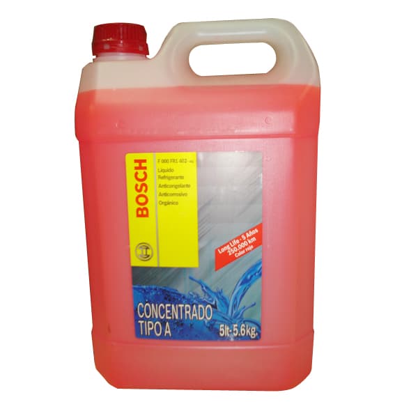Liquido refrigerante bosch rojo 5 ltos organico