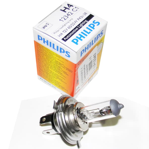 Lampara philips h4 12v 60/55w p43t**