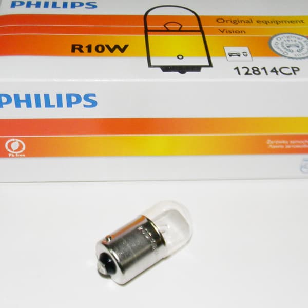 Lampara philips r10w 12v ba 15s**