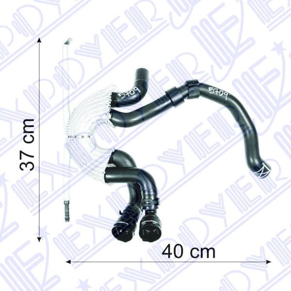 Caño calef.compl.c/acople(5709) golf iv 1.8t