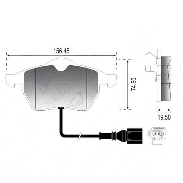 Jgo pastillas freno raybestos 83485 bora c/sensor