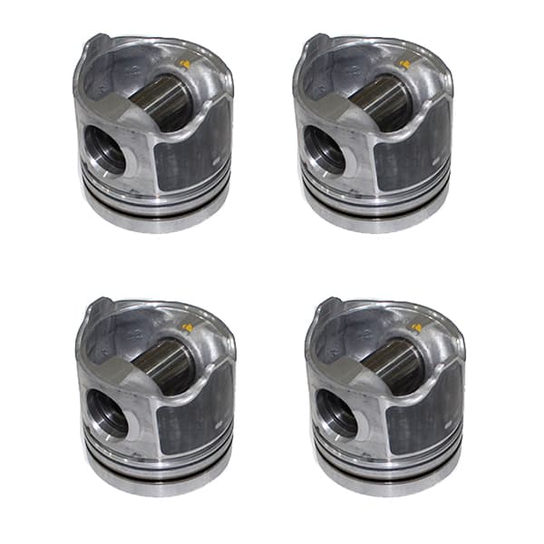 Juegos de pistones ( x4 ) s/aros orig 1.9 dci f9q